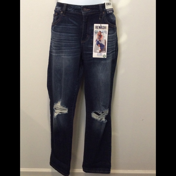 Rewash Denim - REWASH MID RISE TOMGIRL COMFORT STRETCH JEANS 3/26